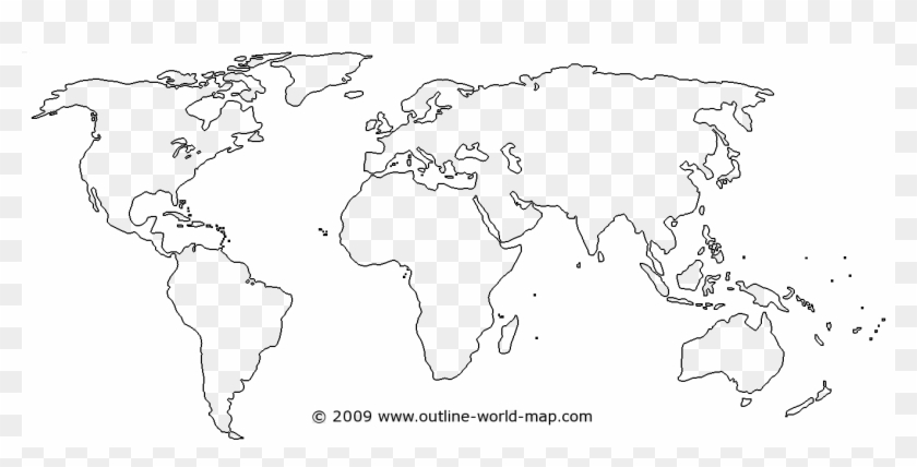Link To The Big World Map b World Map Outline Black Hd Png Download 1357x628 92 Pngfind