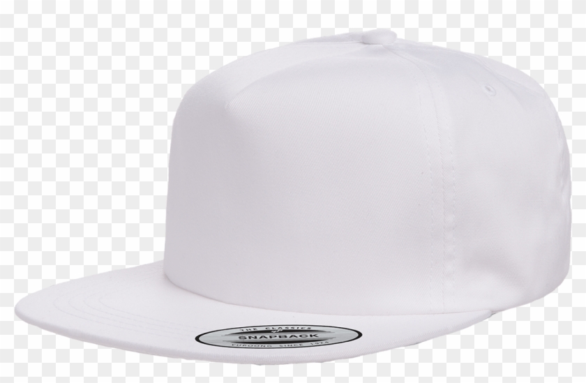 Picture Of 6502 Unstructured 5-panel Snapback - White Snapback Front, HD Png  Download - 1100x770(#835478) - PngFind