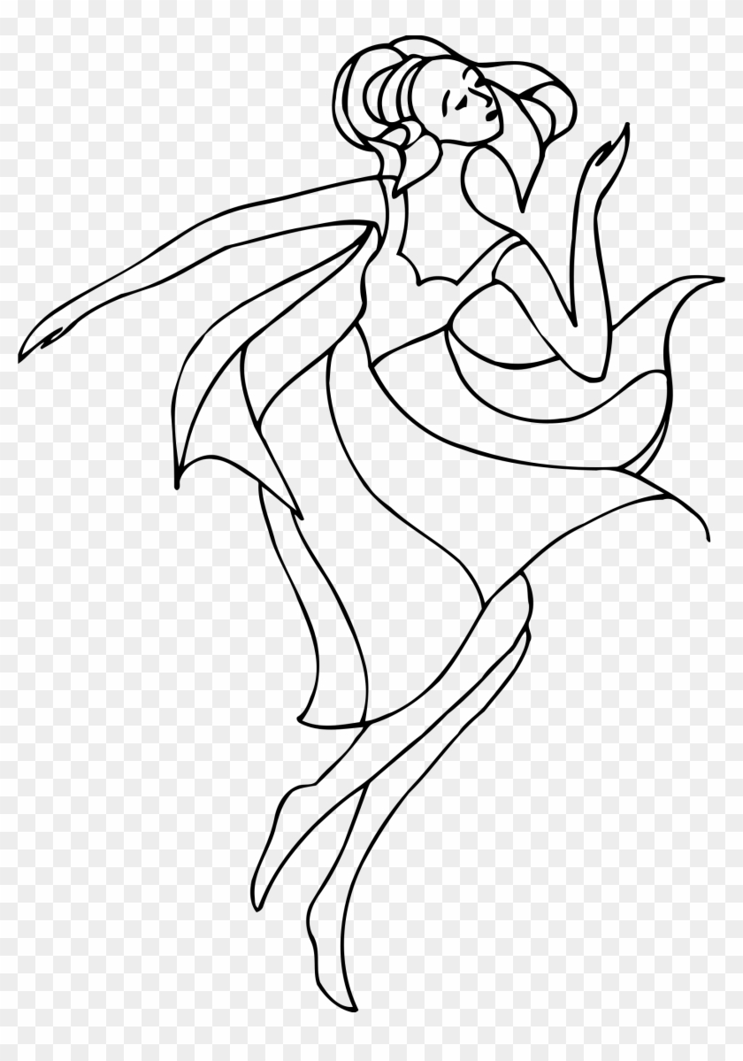 Clip Library Download Clipart Line Big Image Png - Woman Line Drawing