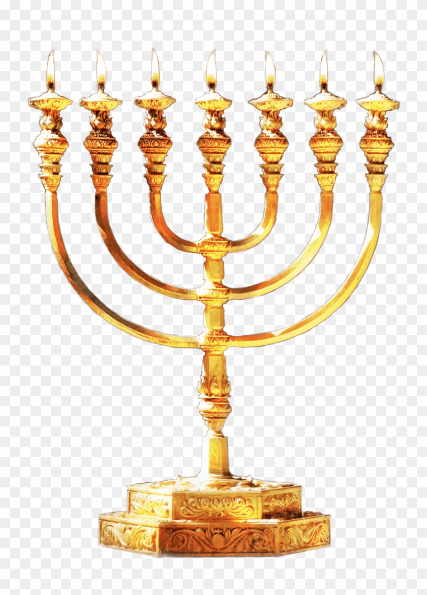Menorah Gold - Judaism Menorah Transparent Back Ground, HD Png Download - 1069x1278(#841166