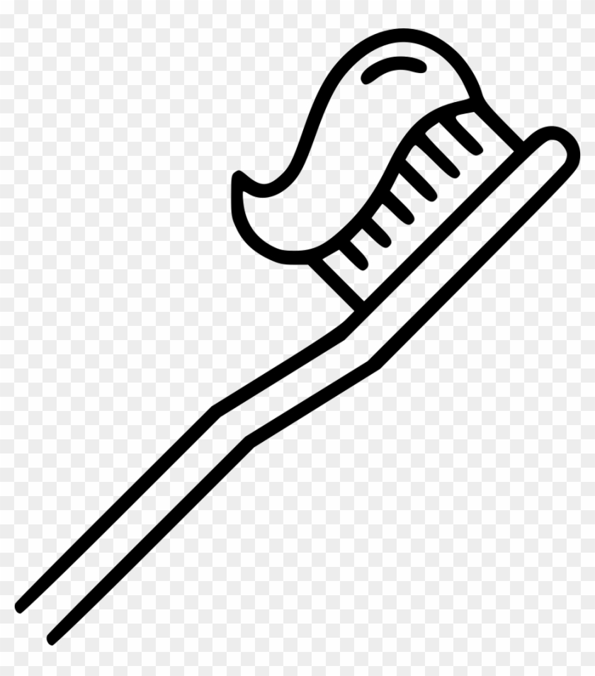 Download Png File Svg Toothbrush Clipart Black And White Transparent Png 900x980 844449 Pngfind