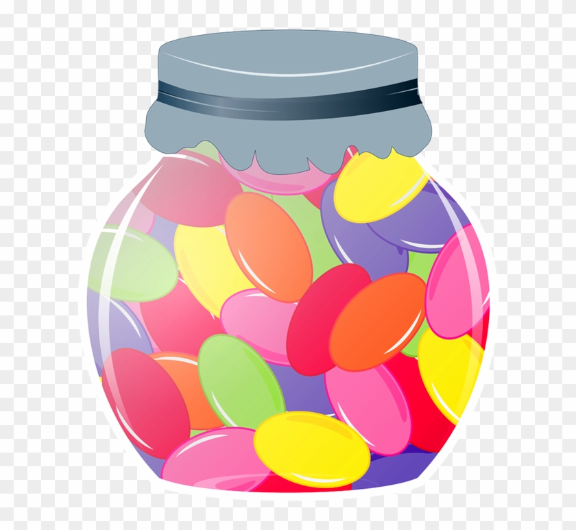 skittles sweet jar clipart