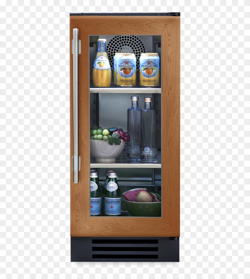 15 Inch Overlay Glass Door Undercounter Refrigerator True