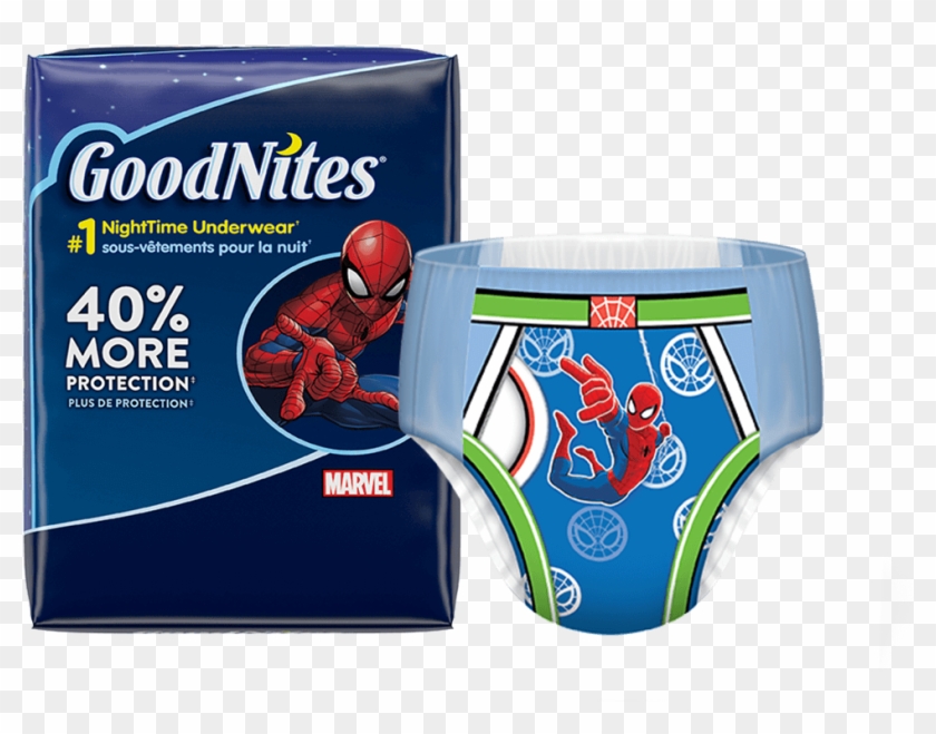 Boys Goodnites® Nighttime Underwear And Spider-man - Goodnites Pull Ups Xs,  HD Png Download - 1200x800(#850015) - PngFind