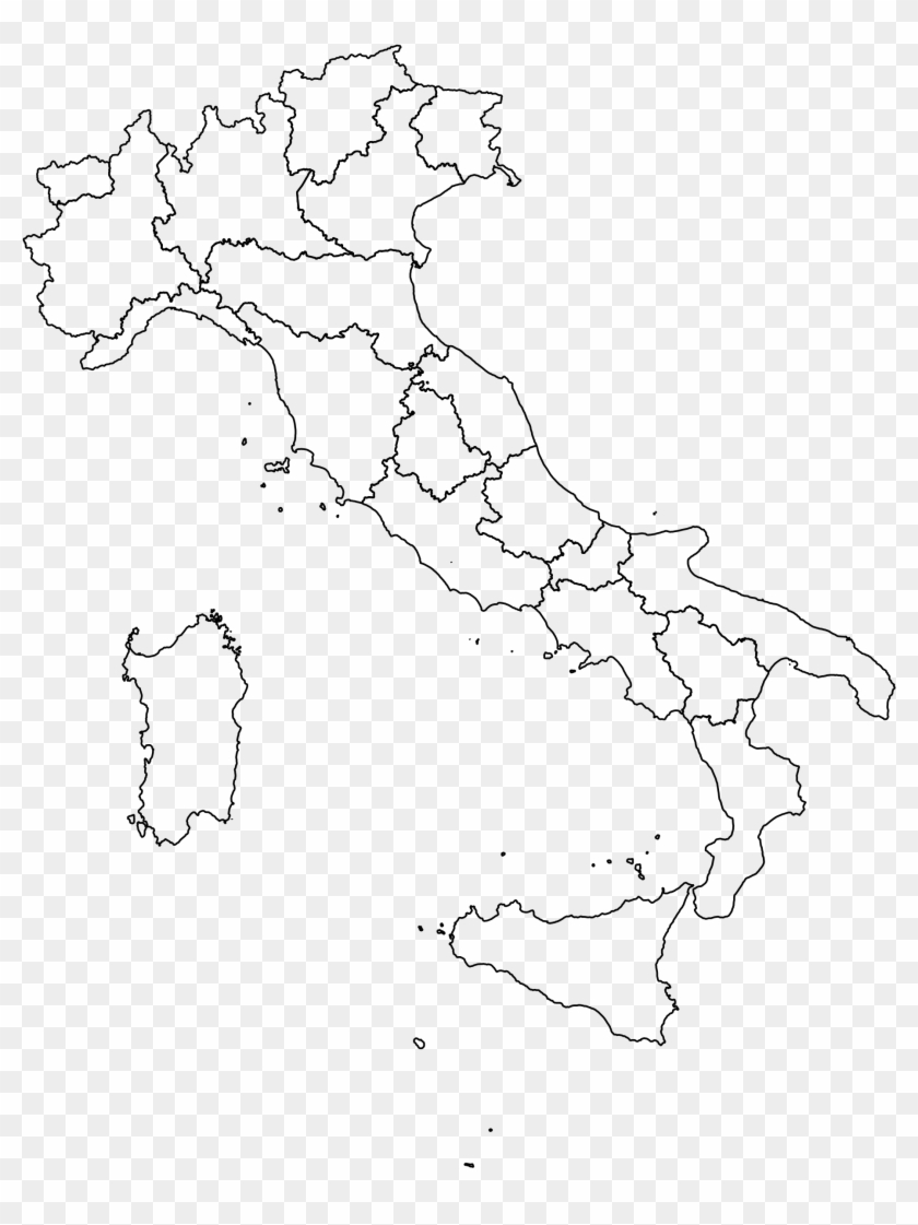 Ebdaabbdbfcceba Clipart Italian Regional Map Black Italy Map Outline Regions Hd Png Download 1859x2400 857170 Pngfind