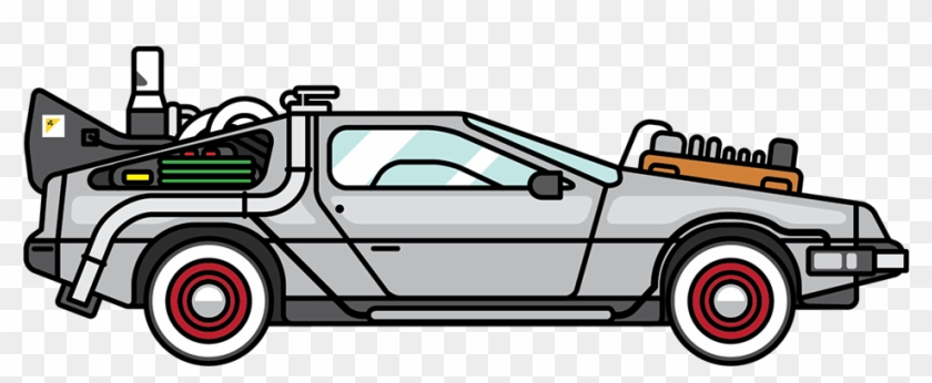 Back To The Future Delorean Clipart Back To The Future Delorean Cartoon Hd Png Download 941x343 858294 Pngfind