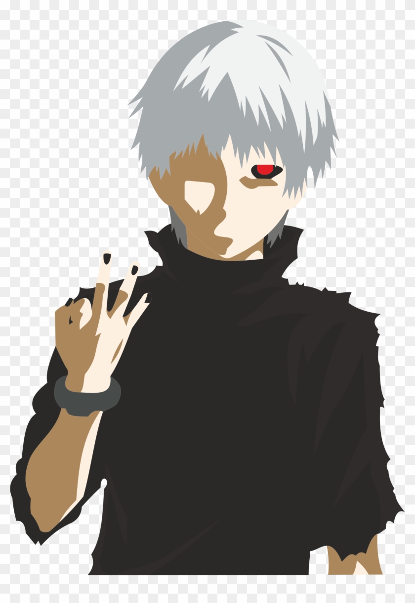 Kaneki Ken White Hair Ken Kaneki Middle Finger Hd Png Download 1597x2242 859277 Pngfind - ken kaneki roblox shirt