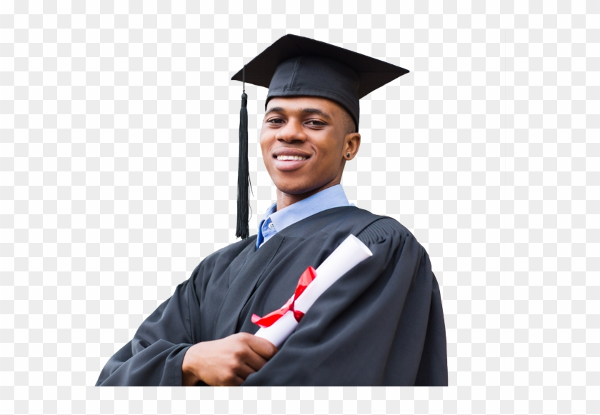 A Picture Of An African American Male Graduate - African American Graduate  Png, Transparent Png - 700x500(#864383) - PngFind