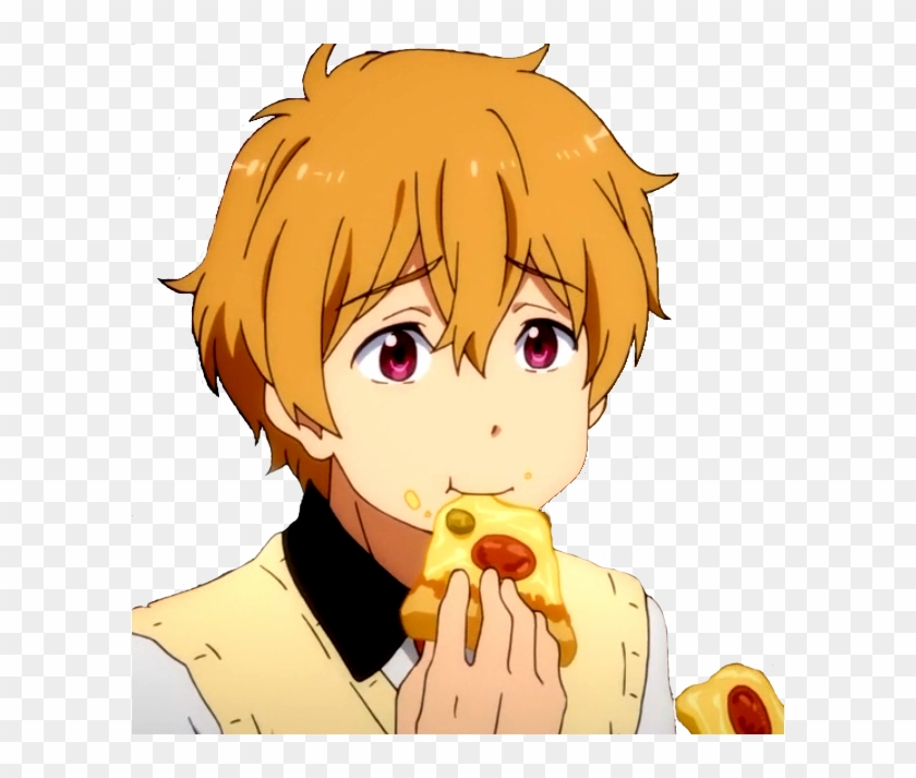 Pizza Transparent Tumblr - Anime Guy Eating Pizza, HD Png Download -  598x633(#864888) - PngFind