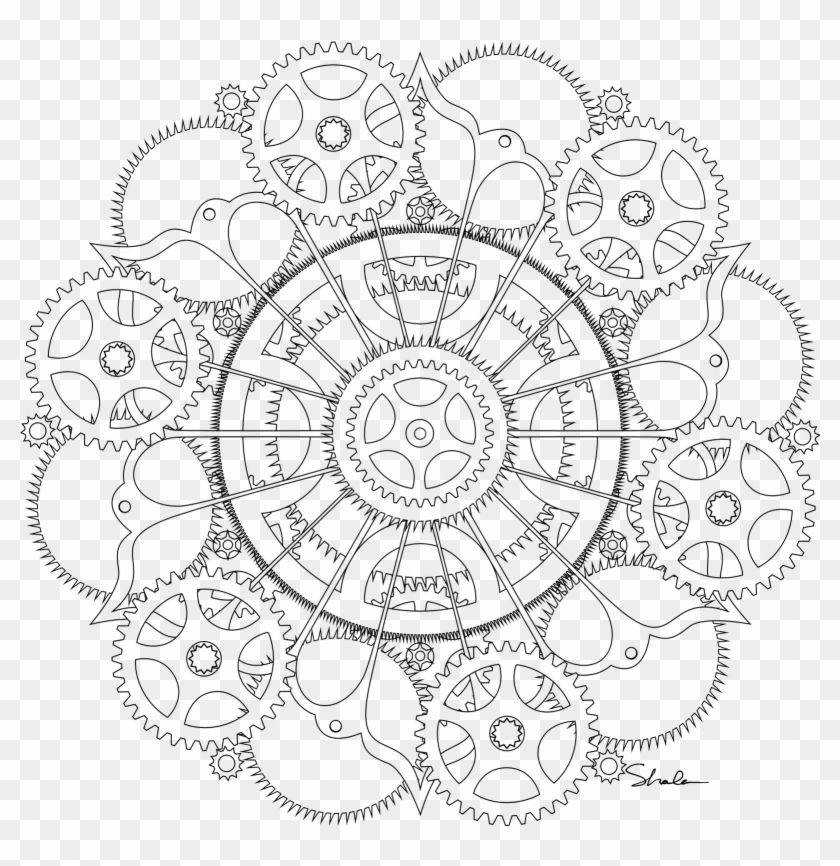 1600 x 1600 31  steampunk free coloring pages hd png
