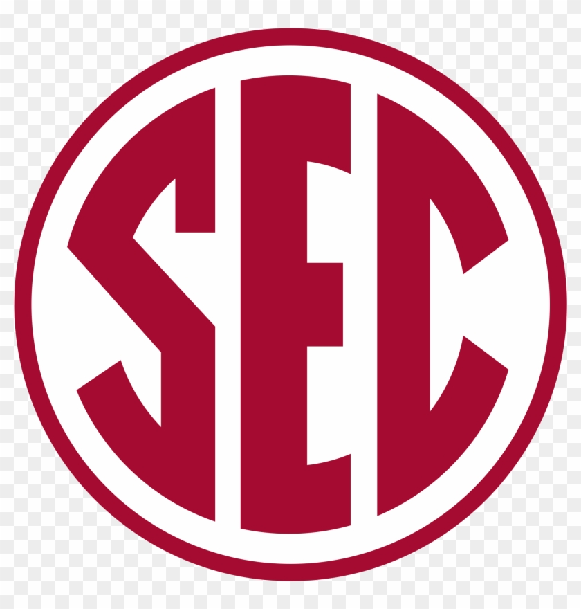 Sec Logo In Alabama Colors - Alabama Crimson Tide Sec Logo, HD Png