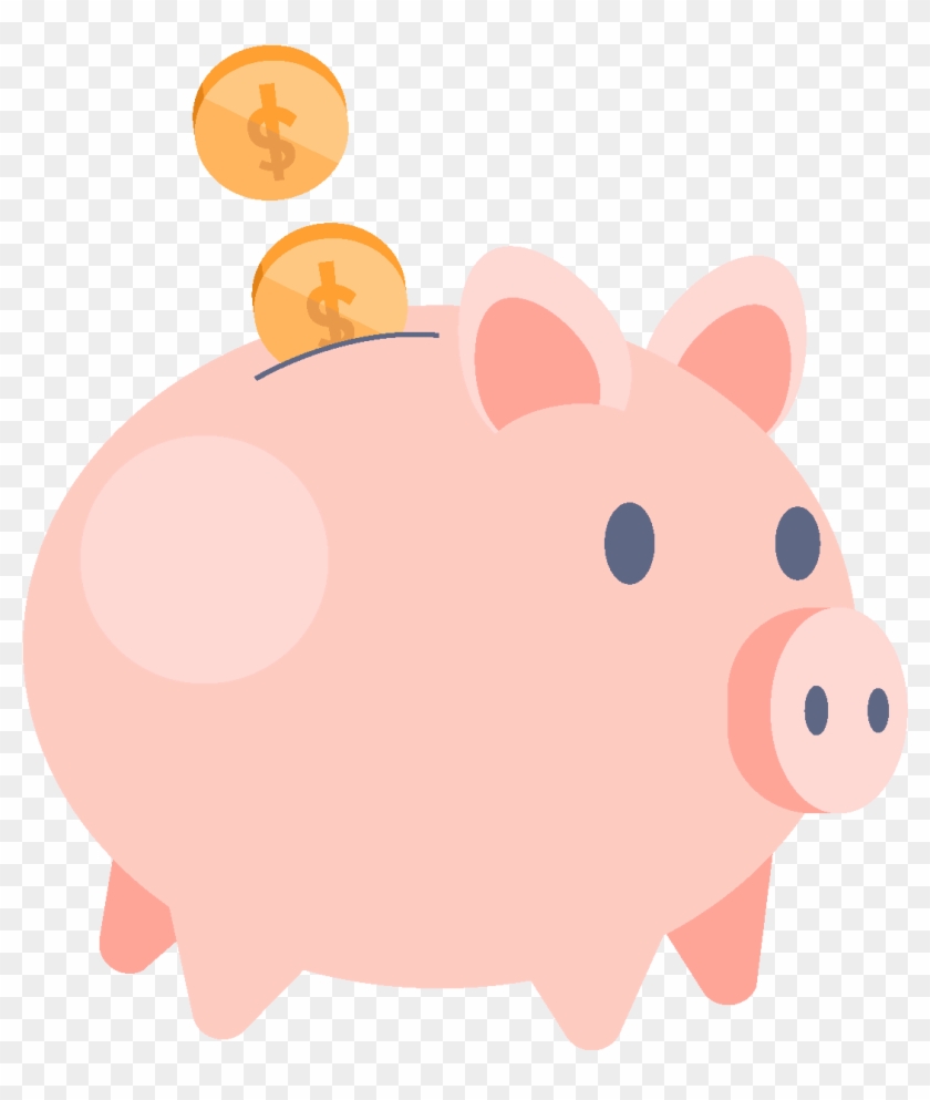 Cartoon Piggy Bank Element - Domestic Pig, HD Png Download - 1772x1378