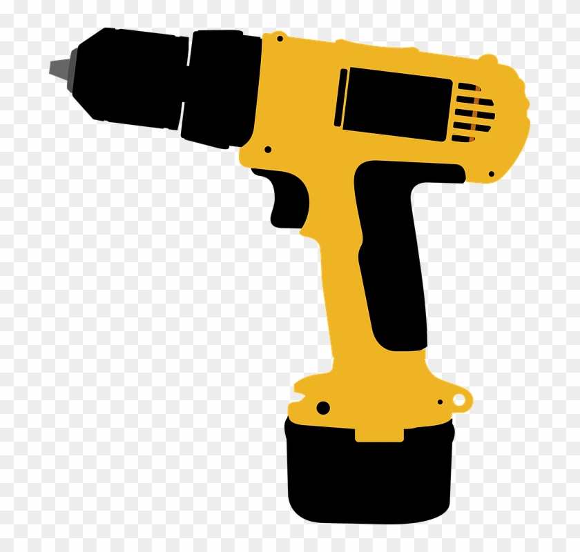 Screwdriver Clipart Drill - Power Tools Clip Art, HD Png Download -  697x720(#885494) - PngFind
