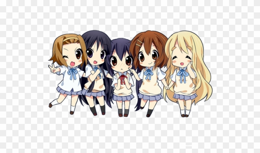 Picture - Chibi Anime Girl Group, HD Png Download - 900x527(#890945) -  PngFind