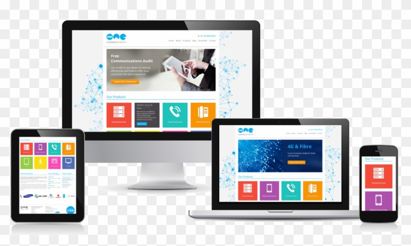 Responsive Website Png - Responsive Web Site Png, Transparent Png -  1260x793(#891055) - PngFind