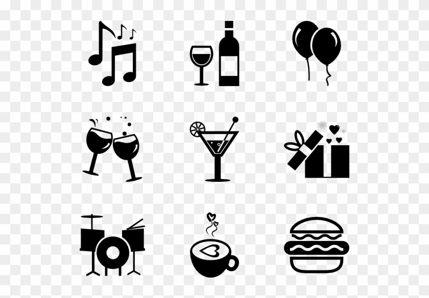 Celebrations - Party Icon Transparent Background, HD Png Download -  600x564(#895658) - PngFind