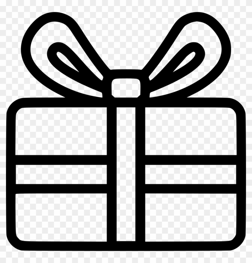 Christmas Gift Comments Christmas Present Black And White Png Transparent Png 980x978 Pngfind