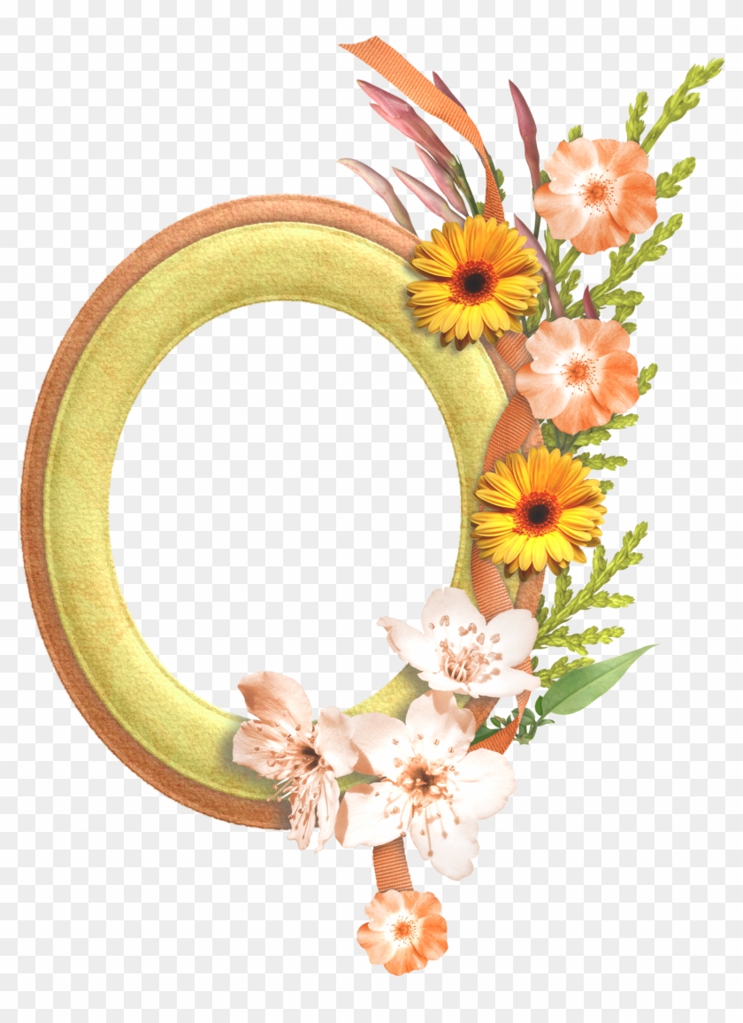 Gold Flower Frame Transparent Background - Oval Gold Frame With Flower, HD  Png Download - 1500x1991(#92975) - PngFind