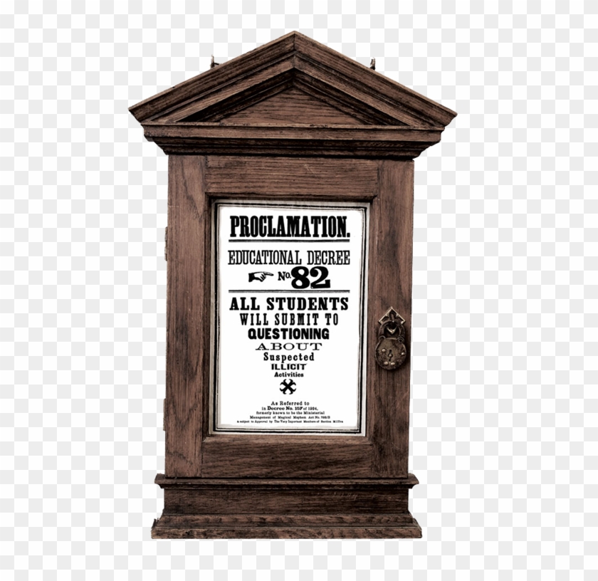 Frame For Proclamation Proclamation82-frame - Harry Potter Decree Frame, HD Png Download ...