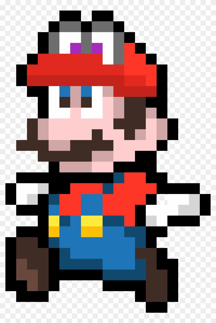 Mario And Cappy - Mario Question Block Sprite, HD Png Download ...