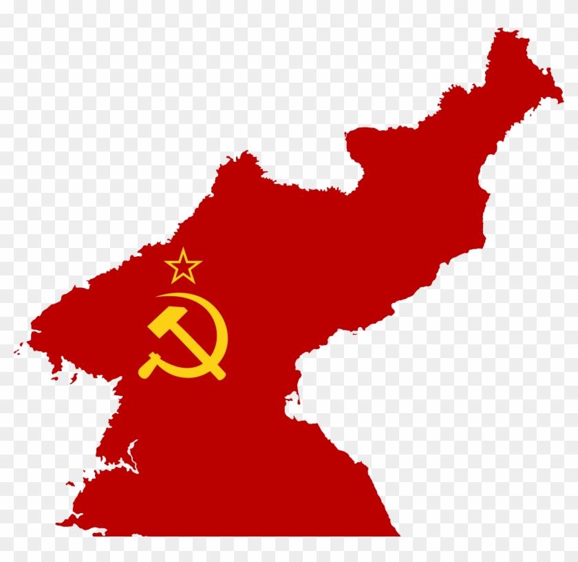 Soviet Flag Png North Korea Capital City Map Transparent Png