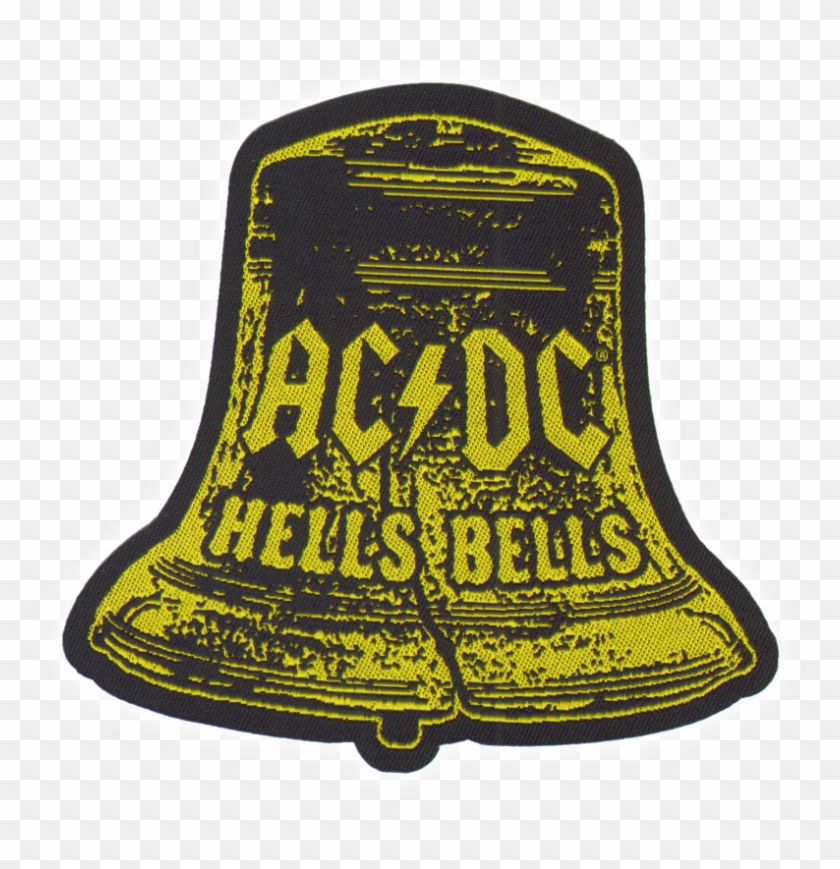 Details About Ac/dc Hells Bells Shape Sew-on Patch - Ac Dc Hells Bells