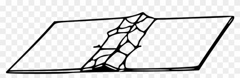 Damaged Book Clipart Png Black And White Library - Cracked Pavement Png ...