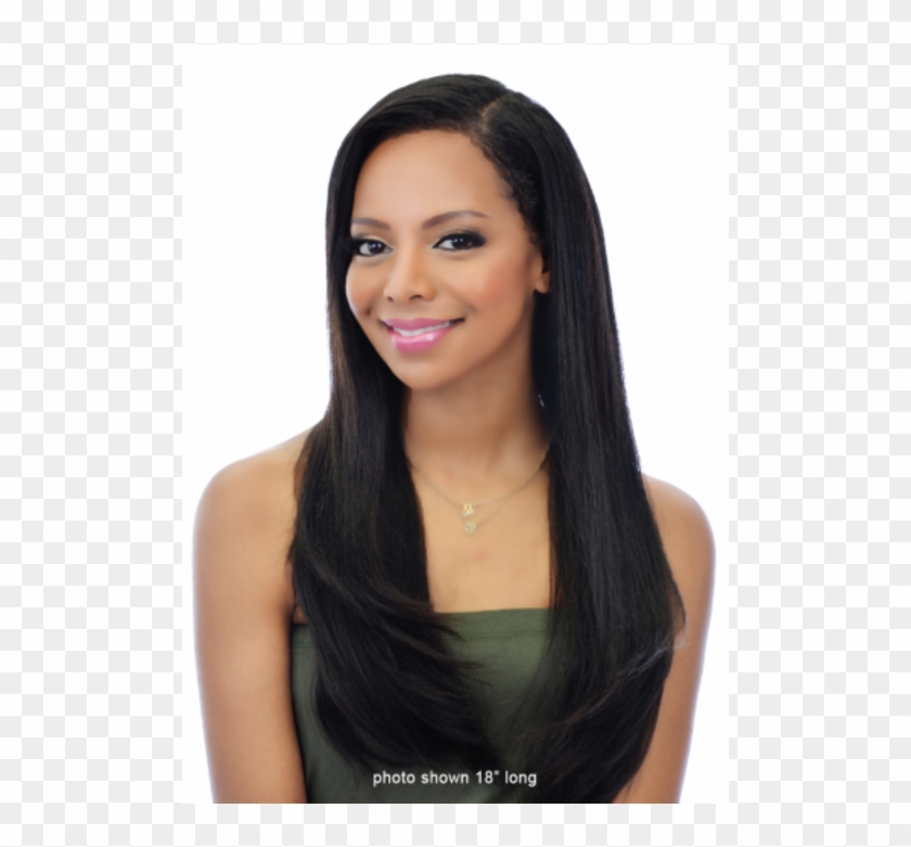 Natural Perm Straight Swiss Lace Girl Hd Png Download 700x700