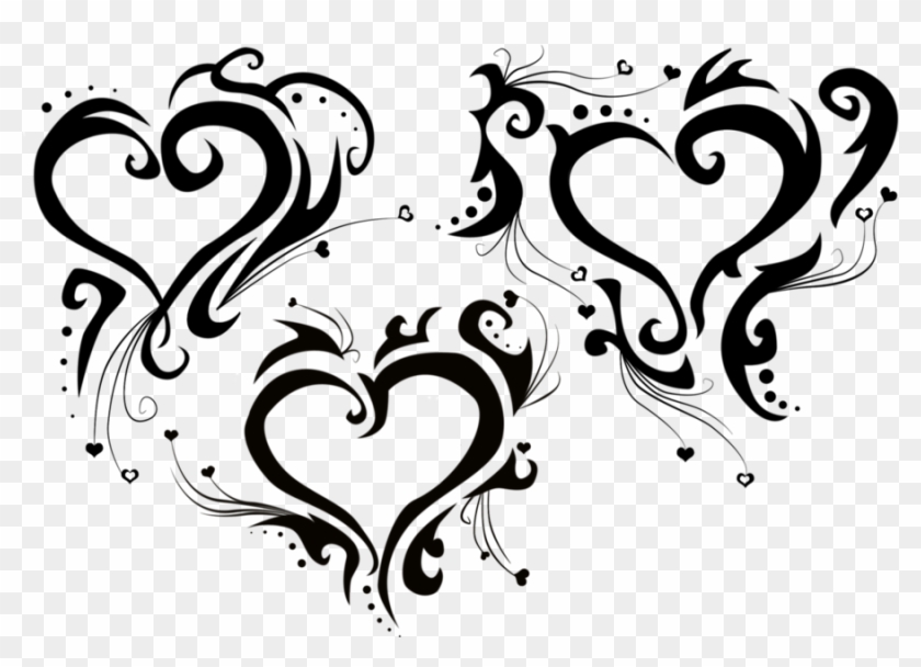 Rose Tattoo Clipart Vine - Tribal Heart Tattoos, HD Png Download - 900x609(#926310) - PngFind Rose Tattoo Clipart Vine - Tribal Heart Tattoos, HD Png Download - 900x609(#926310) - PngFind