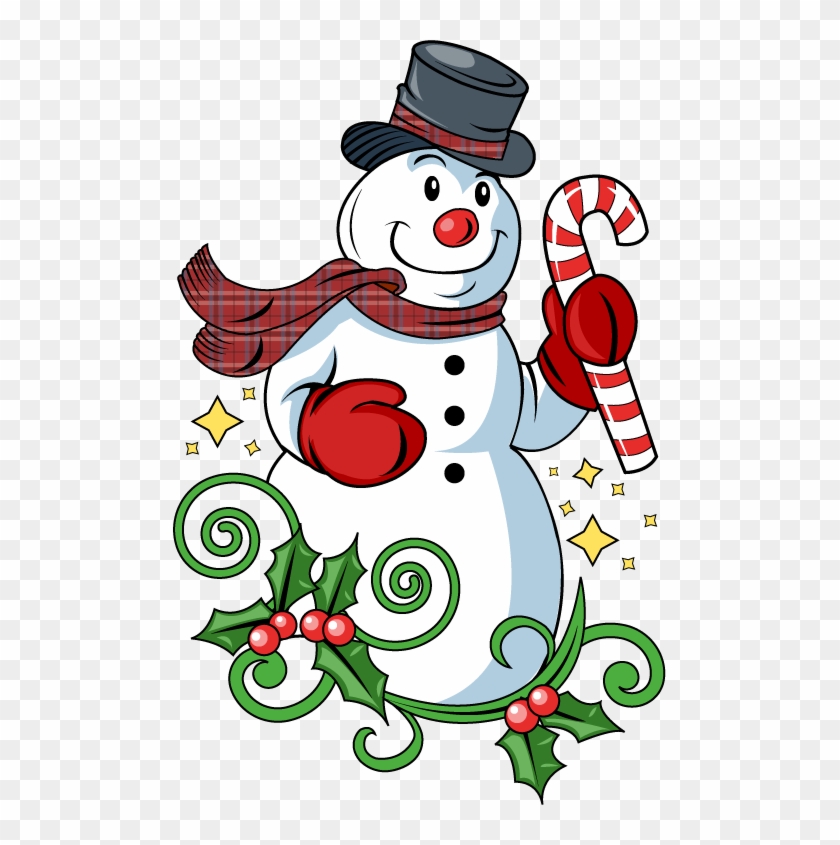 snowman clipart with christmas lights