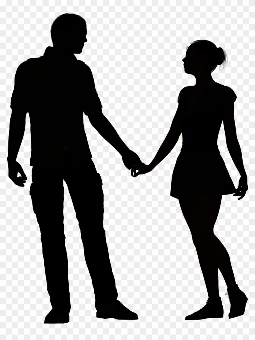 Couple Silhouette Holding Hands Png Couple Holding Hands Silhouette Transparent Png 559x7 Pngfind