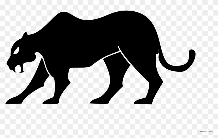 Svg Freeuse Black Panther Animal Free - Black Panther Silhouette, HD Png  Download - 1492x877(#932798) - PngFind