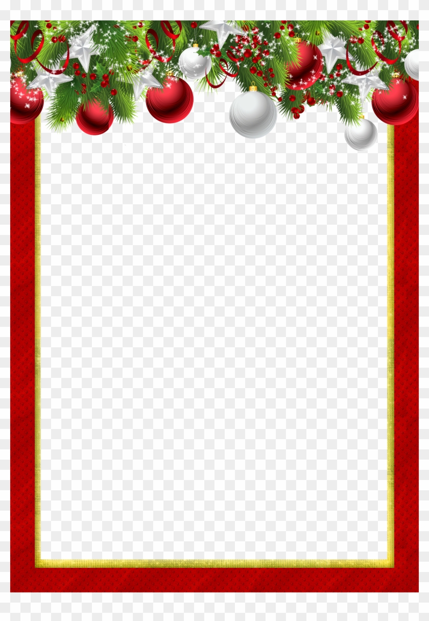 Free Christmas Borders, Christmas Clipart Free, Christmas - Red Christmas  Frame Png, Transparent Png - 2500x3500(#934734) - PngFind