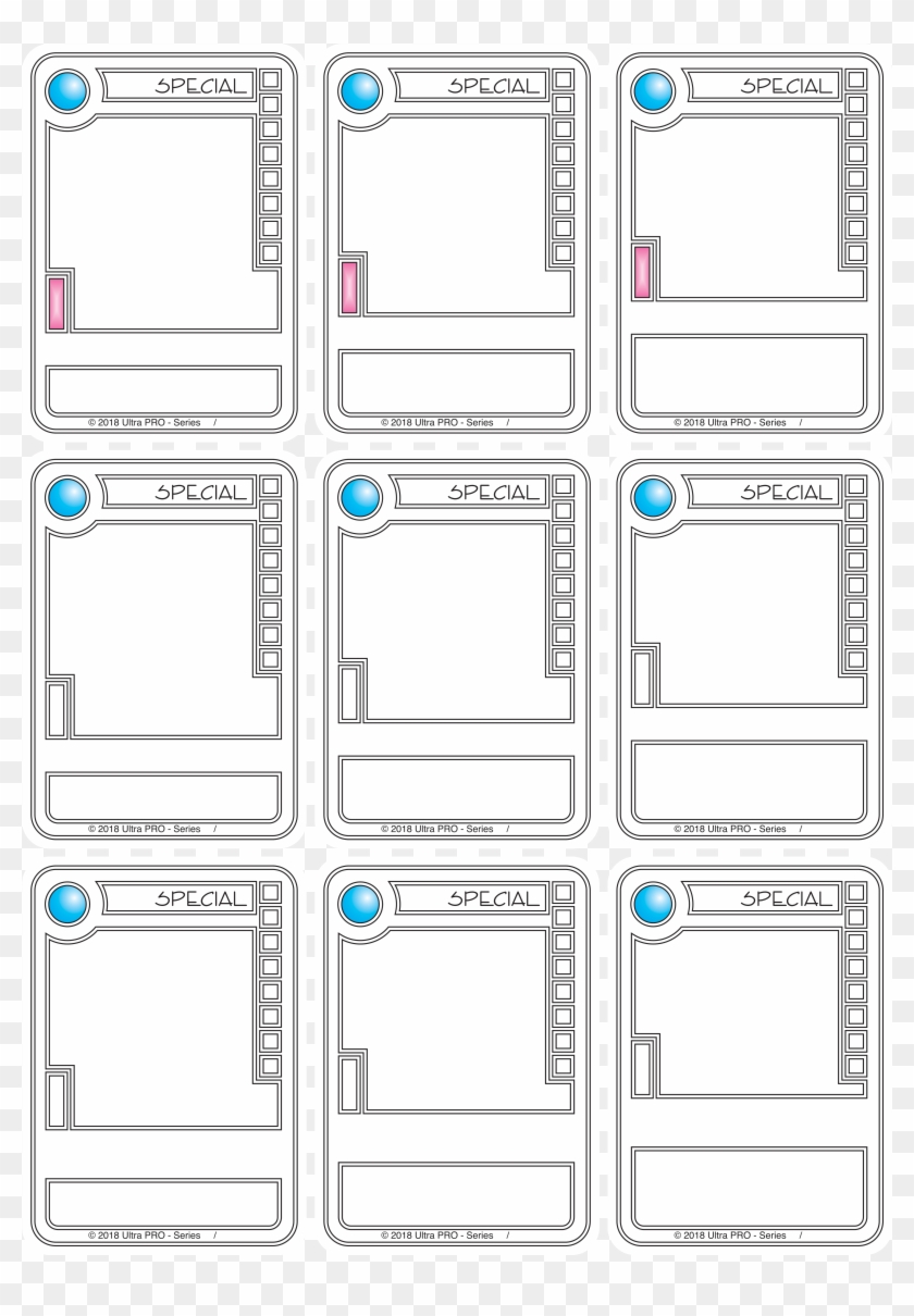 Jpg - Template Trading Cards Games, HD Png Download - 23x23 For Free Trading Card Template Download