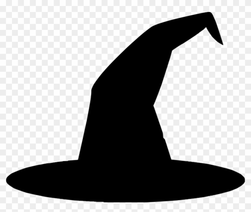 Witch Hat Witchhat Black Blackhat Freetoedit - Witch Stencil, HD Png