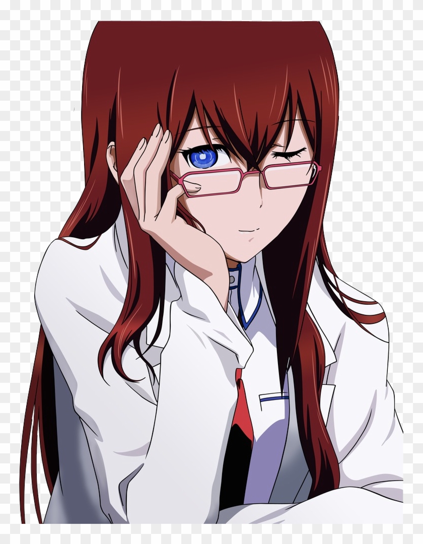 Red Hair Anime Girl With Glasses