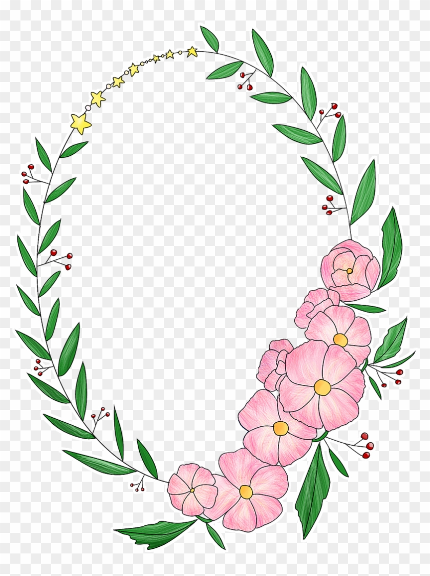 Wreath Corolla Flowers Lingkaran Bunga  Untuk Logo Png 