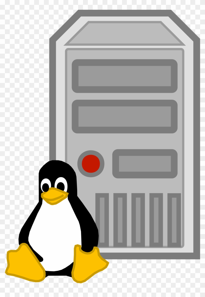 Linux Computer Clipart - Linux Server Icon, HD Png Download - 1710x2400