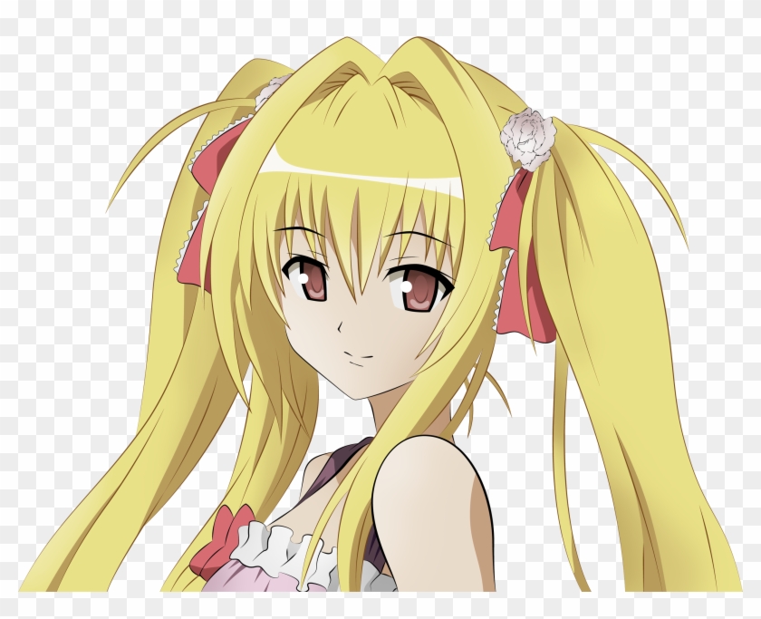 Anime Girl With Yellow Hair - Art Dash