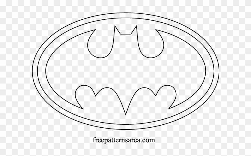 batman symbol outline