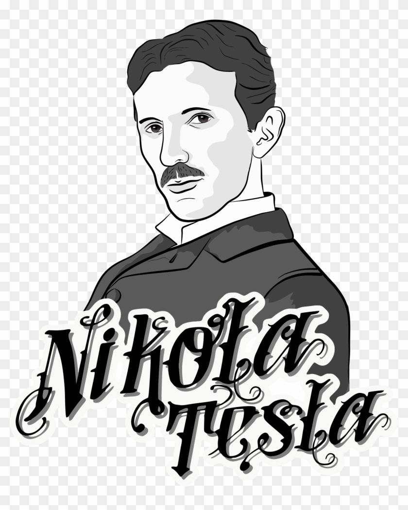 This Free Icons Png Design Of Nikola Tesla Portrait Transparent.
