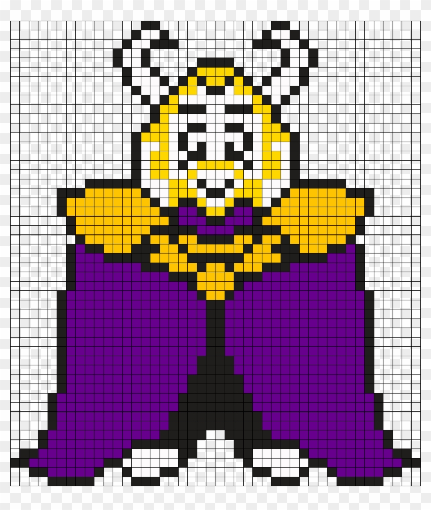 Undertale Asgore Sprite Perler Bead Pattern Bead Undertale - perler bead designs roblox